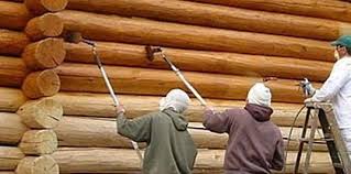 Log Home Staining Service